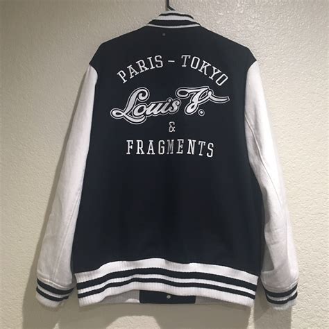 fragment lv jacket|Embroidered Varsity Jacket .